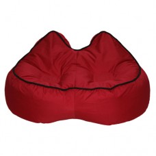 Loveseat - Red with Black piping Polyester